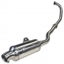 Εξάτμιση ολόσωμη κοντή inox στρογγυλή Yamaha Crypton-X 135 Protecht